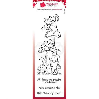 Creative Expressions Woodware Clear Stamps Singles - Magic Mushrooms